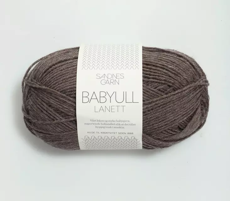 Babyull Lanett - 2652 ruskea meleerattu - Babyull Lanett villalangat - 7039560060769 - 1