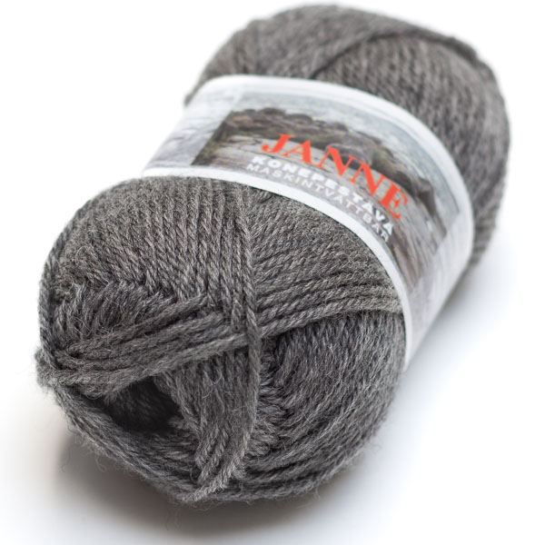 JANNE - 405 Meleerattu keskiharmaa - Janne villasek-langat - 7023790334059 - 1