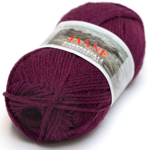 JANNE - 421 Viininpunainen - Janne villasek-langat - 7023790334219 - 1