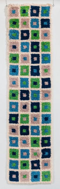 Kutojan Silmänilo sini-vihreä - ryijy - 45 x 167 cm - Ryijypaketit - 333300043 - 1