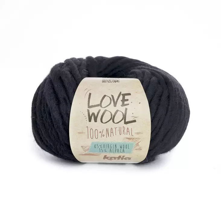 LOVE WOOL - 108 musta - Love Wool alpakkalangat - 8435074698259 - 1