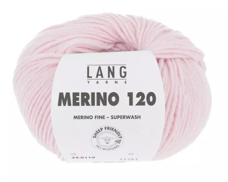 MERINO 120 - 119 vaaleanpunainen - Merino 120 villalangat - 7611862006999 - 1