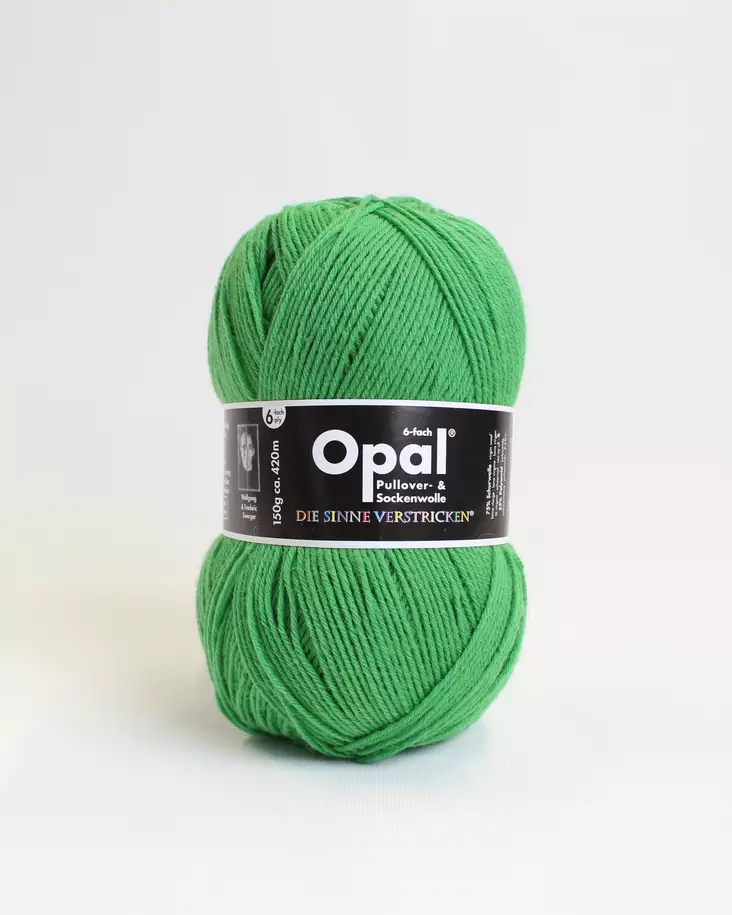 OPAL 6-S. - 7903 kirkkaanvihreä - Opal 6-s sukkalangat - 4032617011229 - 1