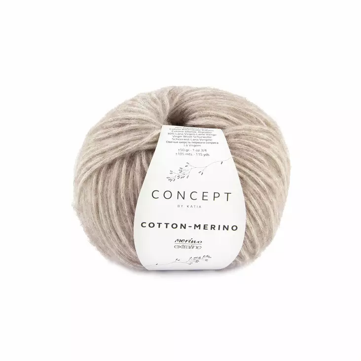 COTTON-MERINO - 139 harmaanruskea - Katia Cotton-Merino - 8435407996519 - 1