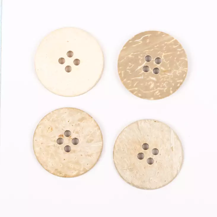 NAPPI COCONUT 25MM vaalea 804 DROPS - Napit ja nepparit - 7071723020999 - 1