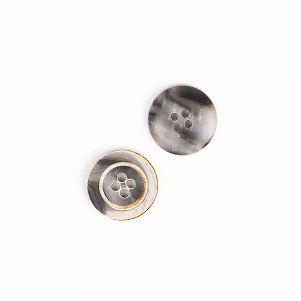 NAPPI Poltettu harmaa 18MM 623 DROPS - Napit ja nepparit - 7071723016329 - 1